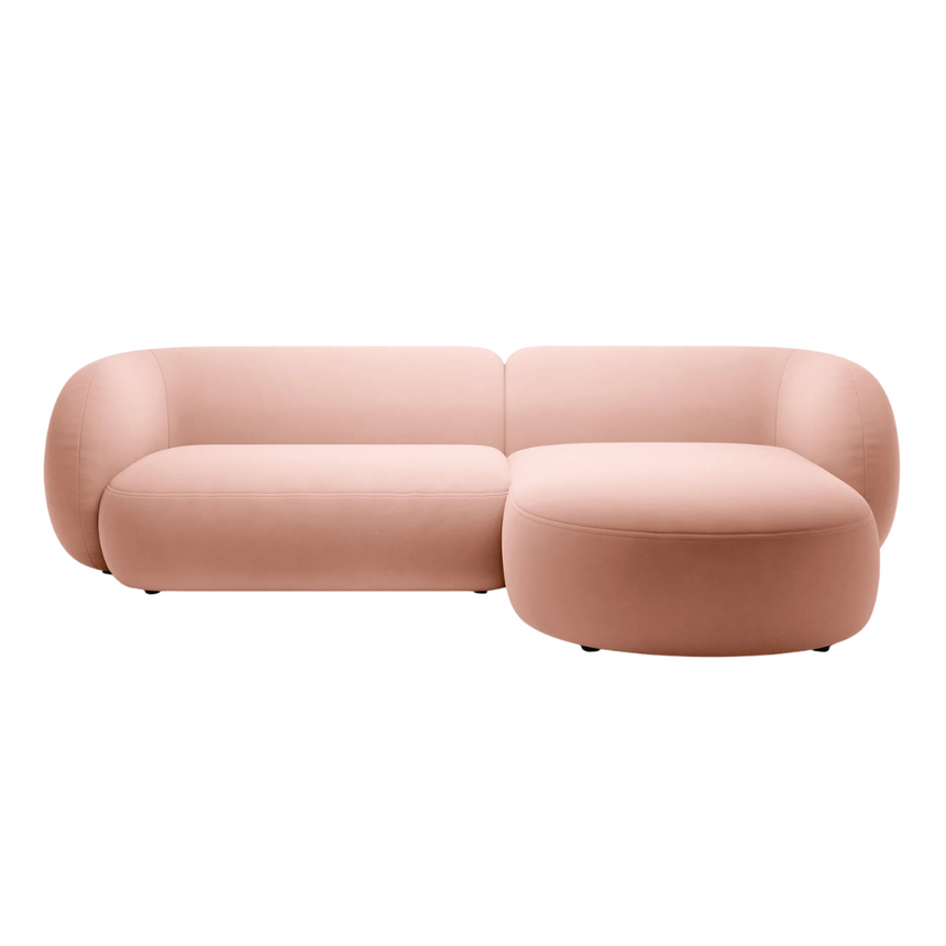 Kate bársony sarokkanapé jobbos 285cm