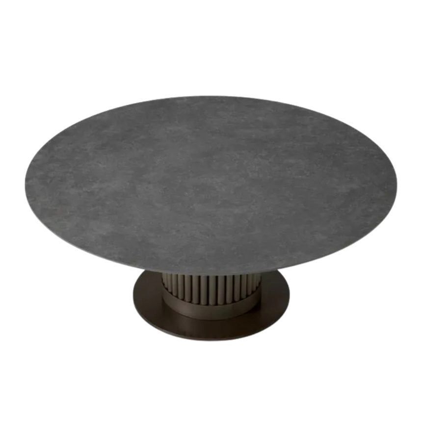 Volterra ceramic dining table Ø120