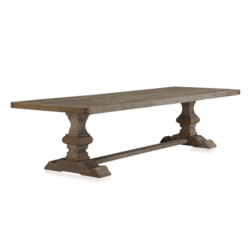 Column wooden dining table 330x110