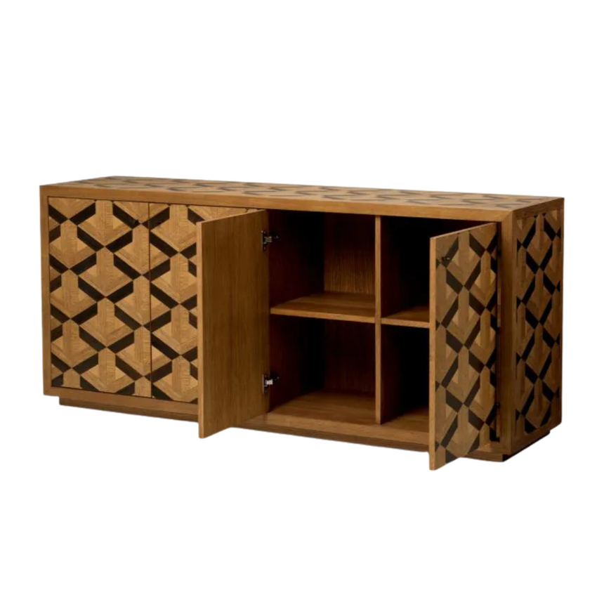 Modesto wooden bedside table