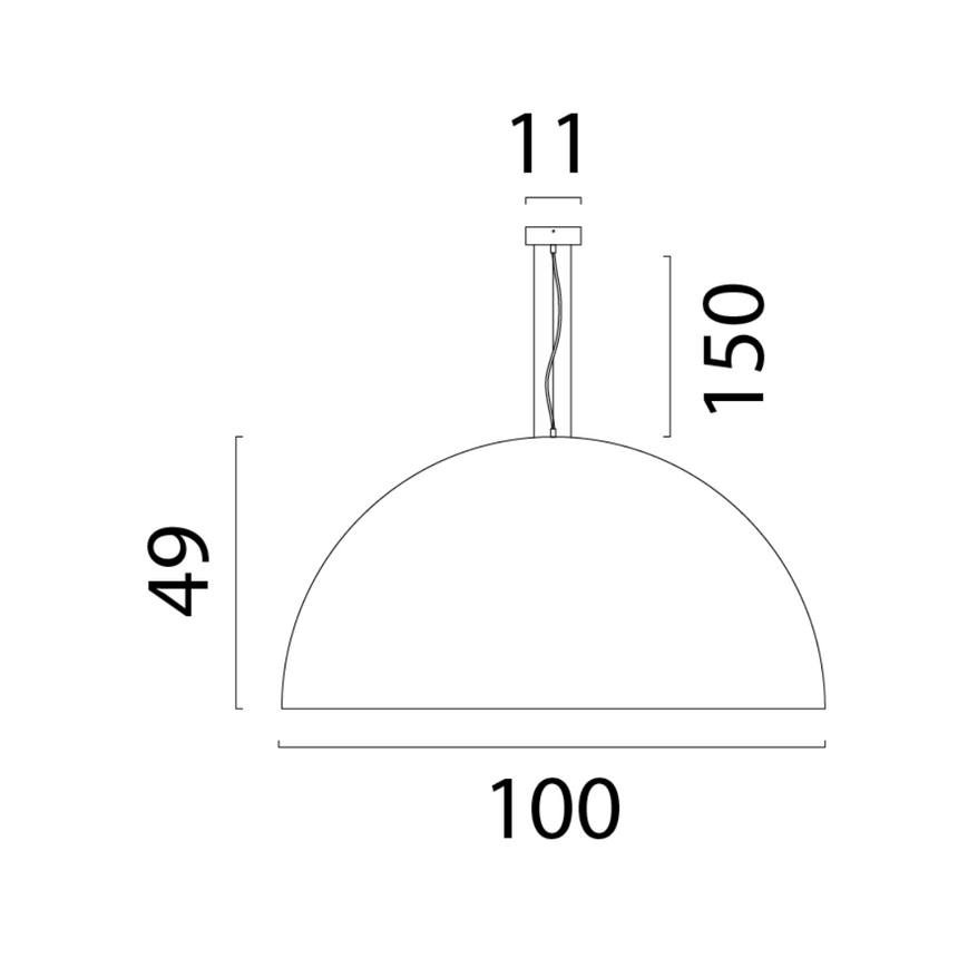 Larino 1-bulb oil-filled metal pendant lamp