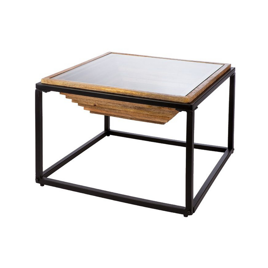 Natural wood coffee table