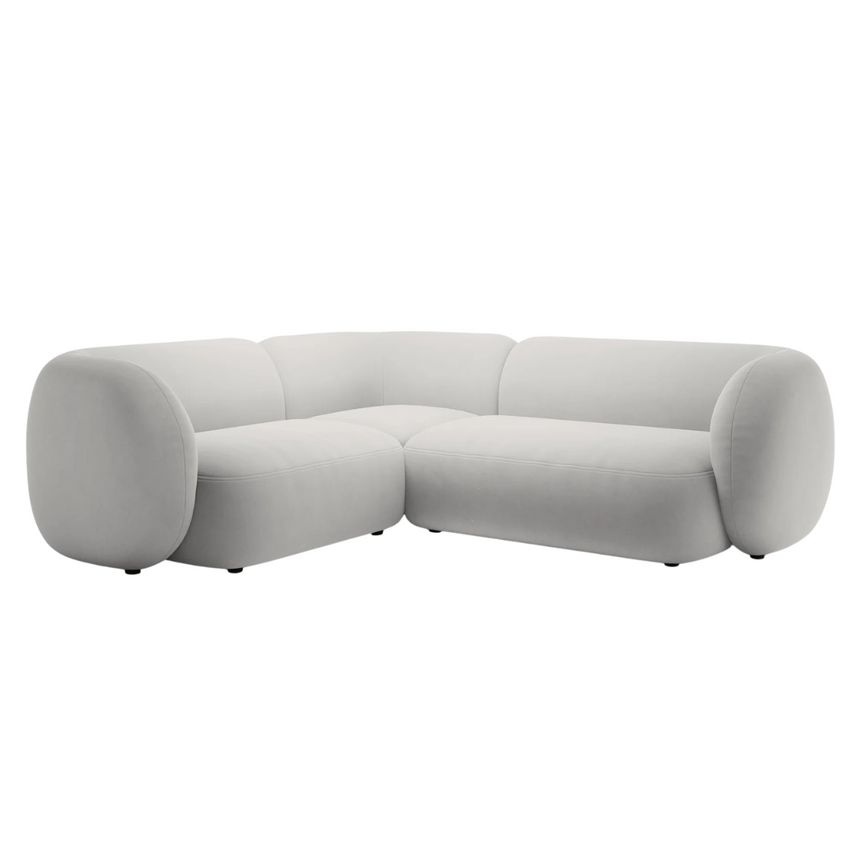 Kate bársony sarokkanapé balos 252x220