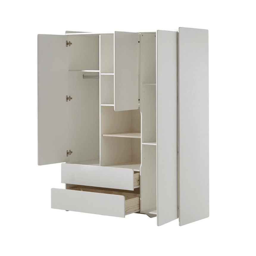 Kiddy 3-door wooden children's wardrobe
