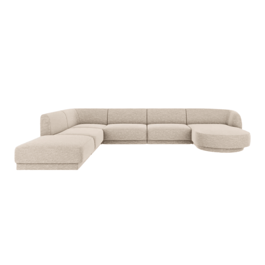 Miley U alakú zsenília kanapé bal sarokelemmel