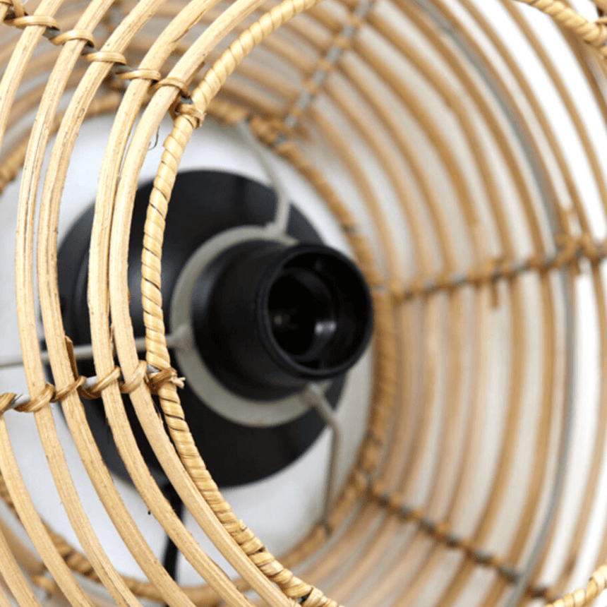 Milan rattan wall lamp