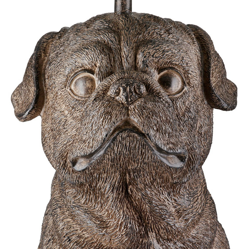 Pug műgyanta asztali lámpa