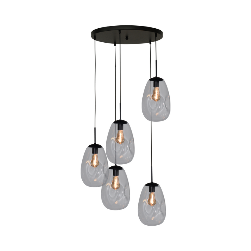 Lava 5 izzós átlátszó üveg függőlámpa