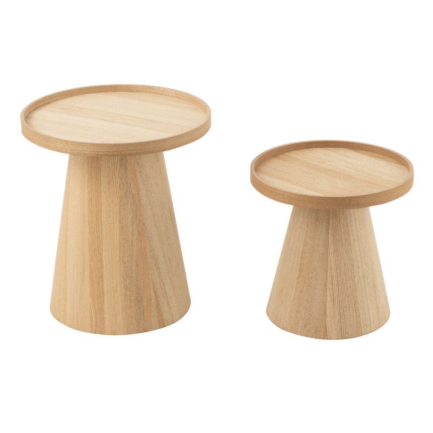 Origami wooden storage table set