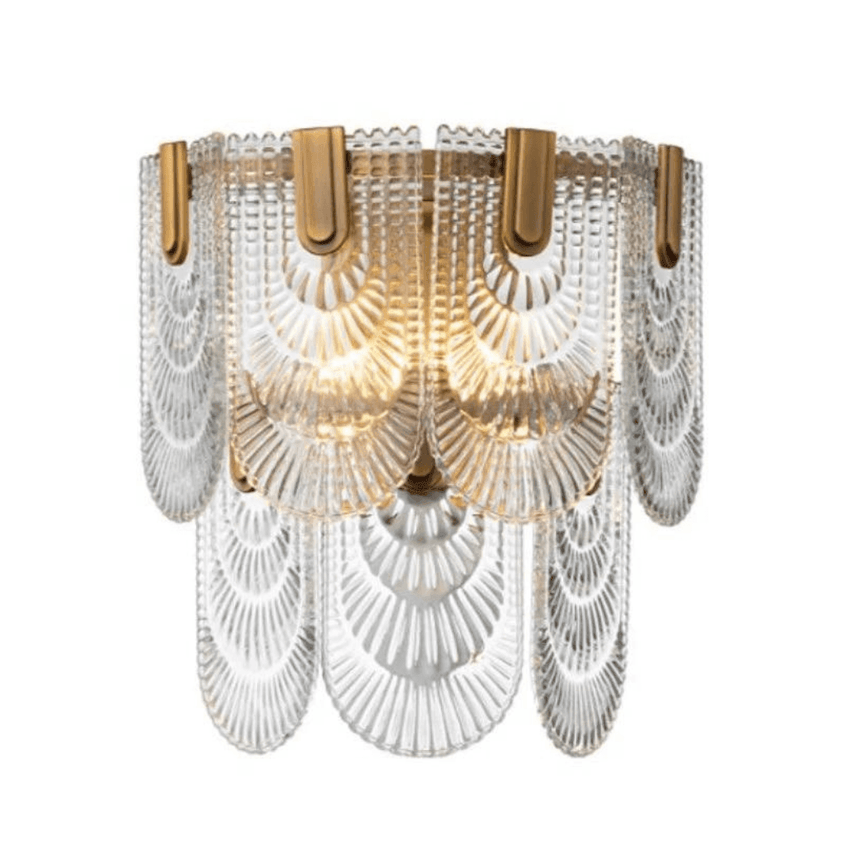 Neither glass chandelier