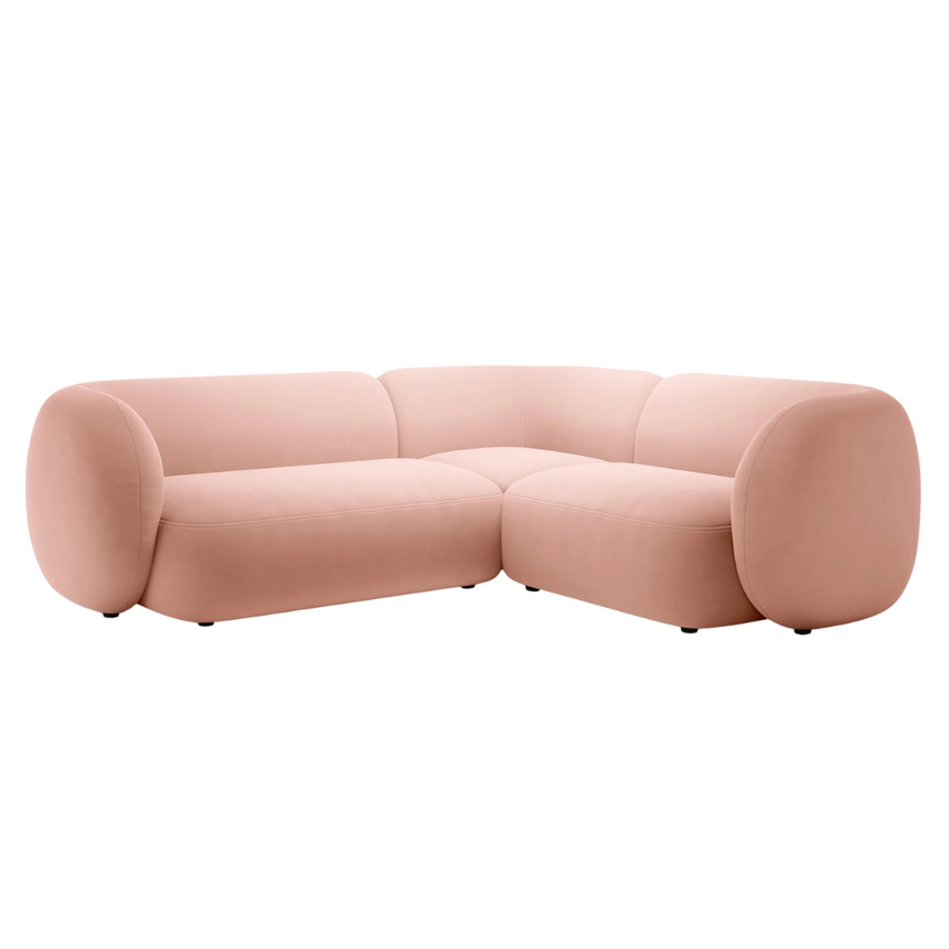 Kate bársony sarokkanapé jobbos 220x252