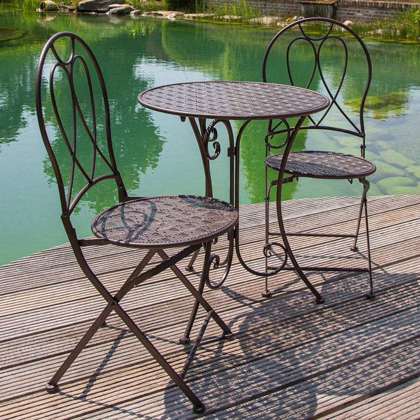 Shell fém kerti bisztró szett