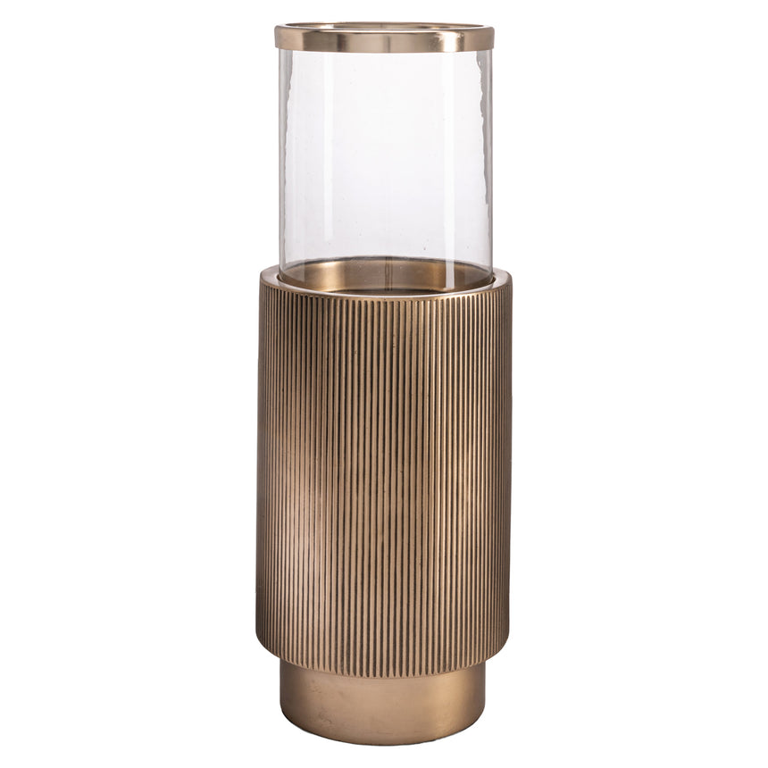 Soreli lámpás – Antik bronz felületű, hengeres kialakítású dekoráció