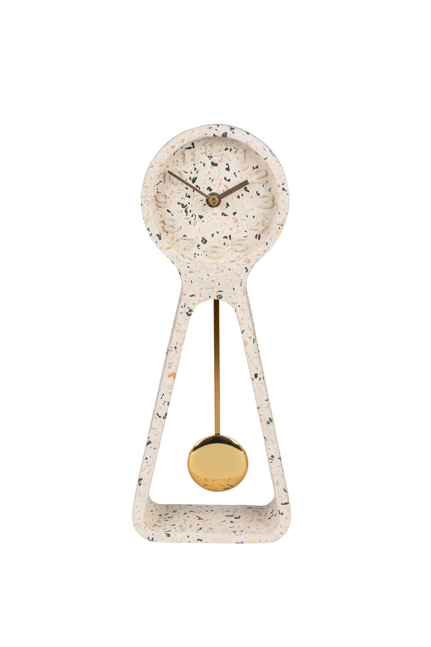 Pendulum time concrete table clock