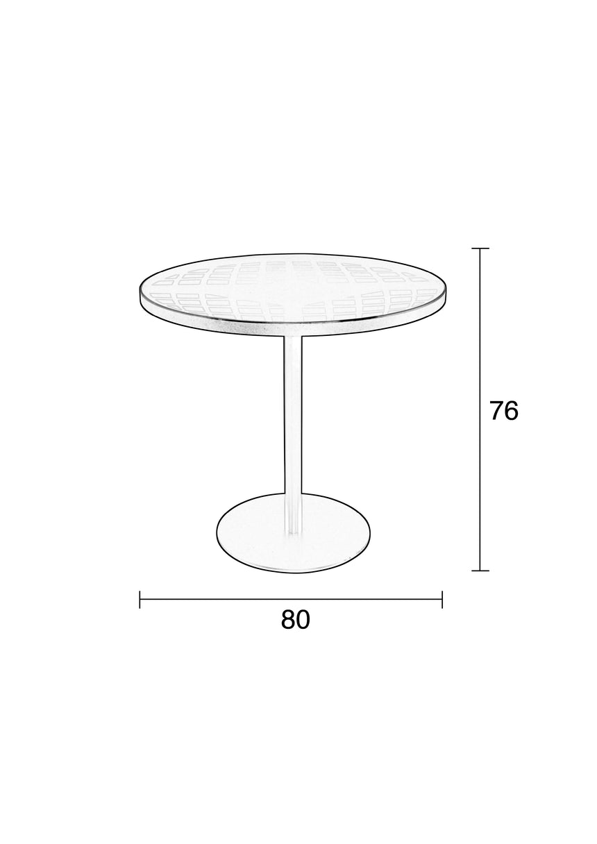Albert glass bistro table