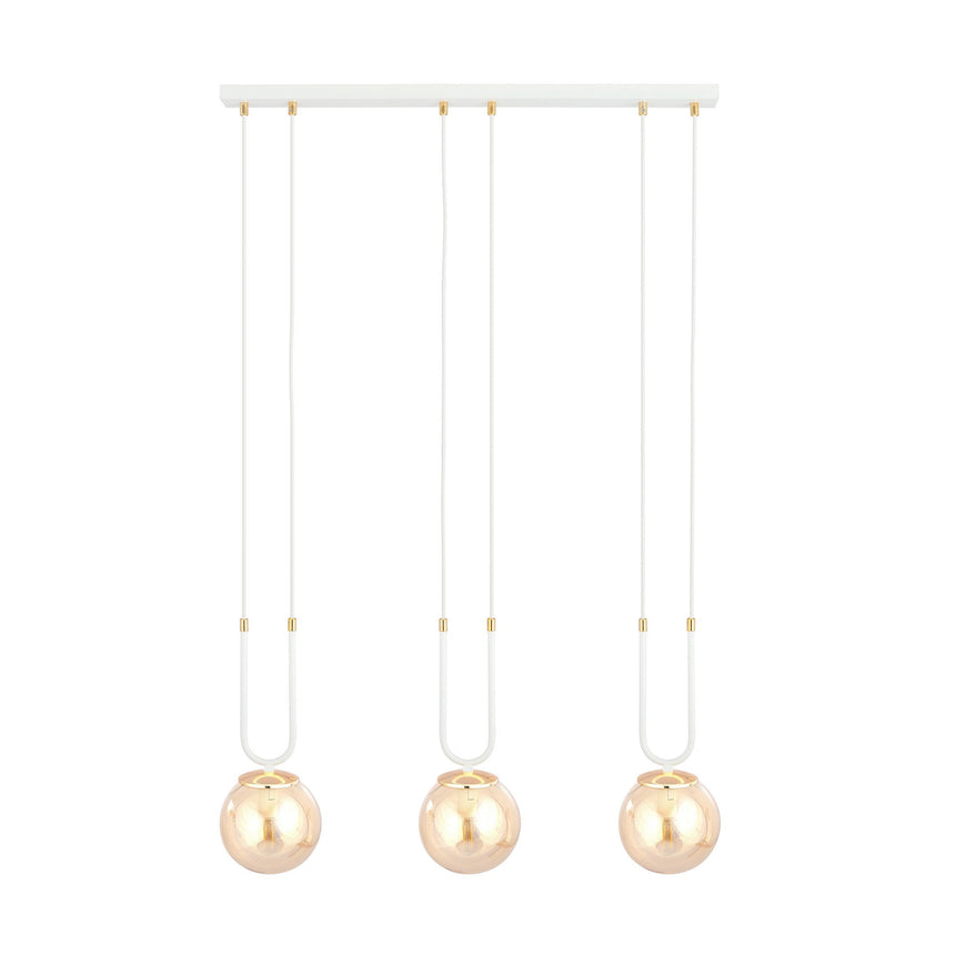 Glam 3 WH fém függőlámpa