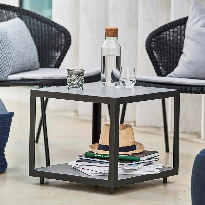 Level kerámia kerti dohányzóasztal 48x48