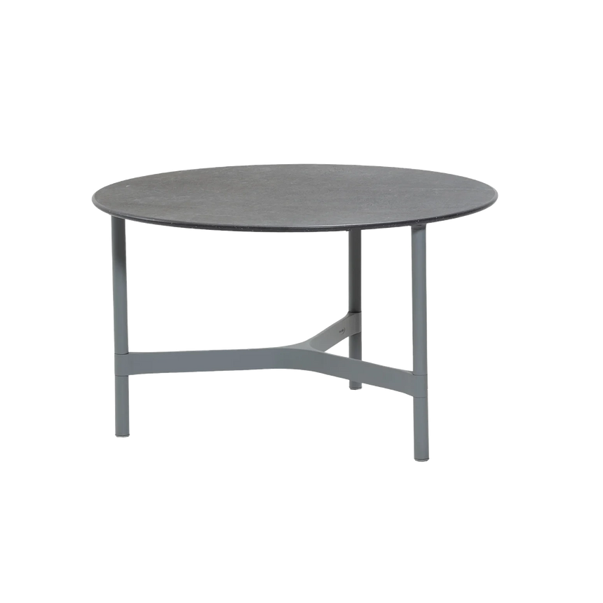 Twist kerámia kerti dohányzóasztal fém lábbal Ø70