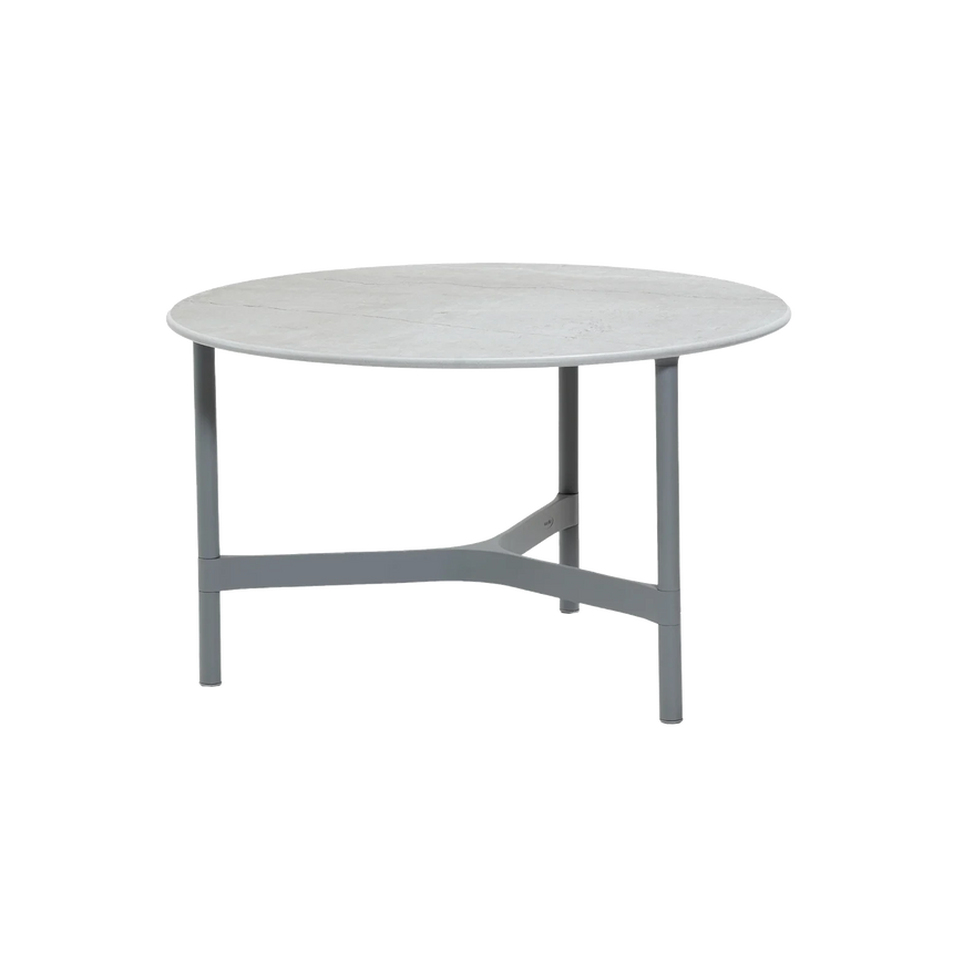 Twist kerámia kerti dohányzóasztal fém lábbal Ø70