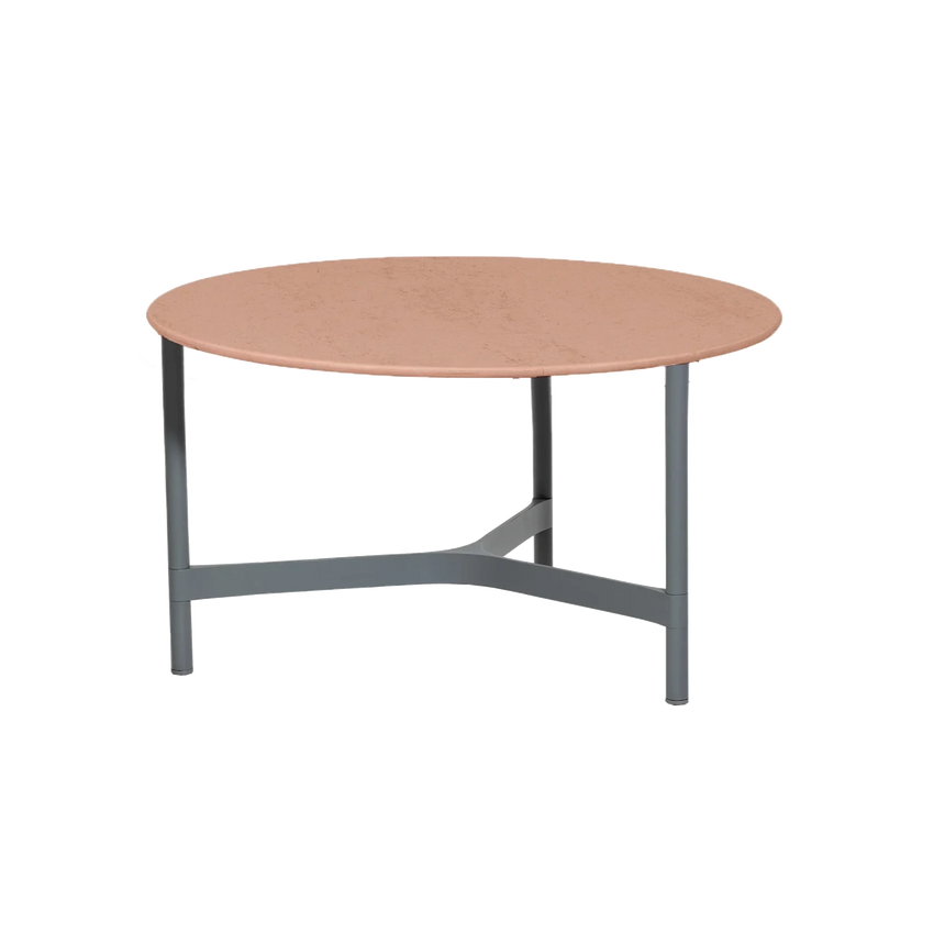 Twist kerámia kerti dohányzóasztal fém lábbal Ø70