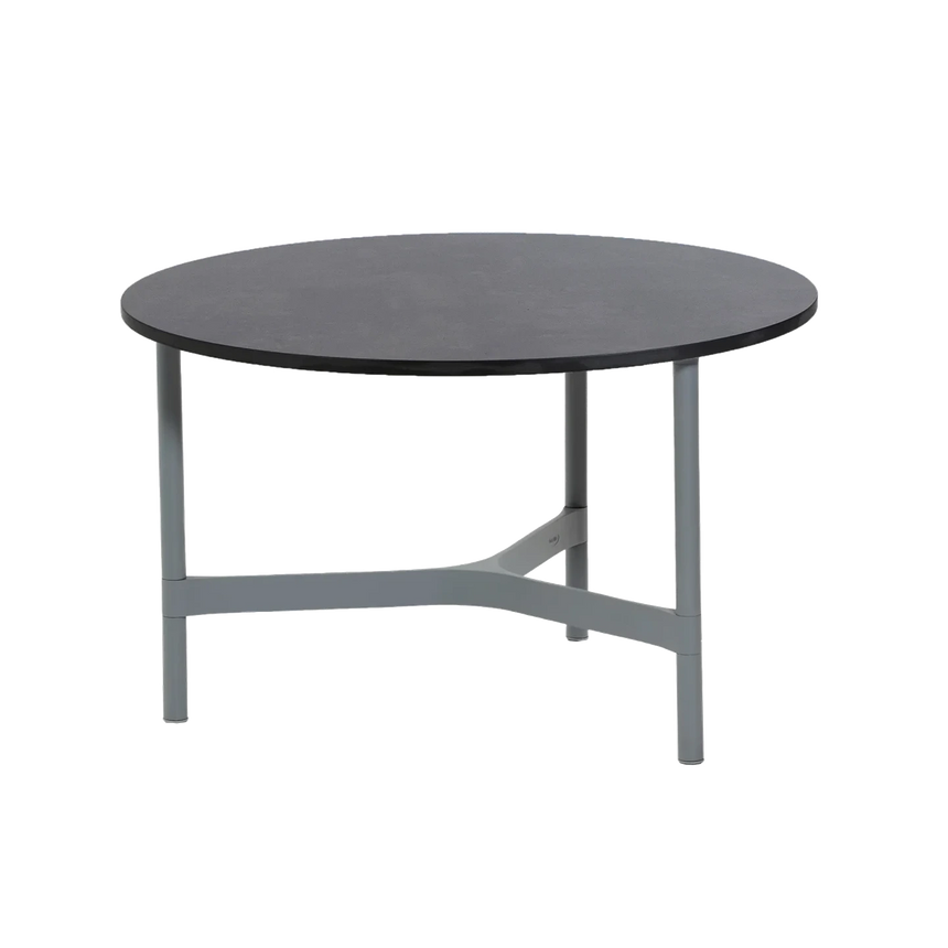 Twist fém kerti dohányzóasztal fém lábbal Ø70