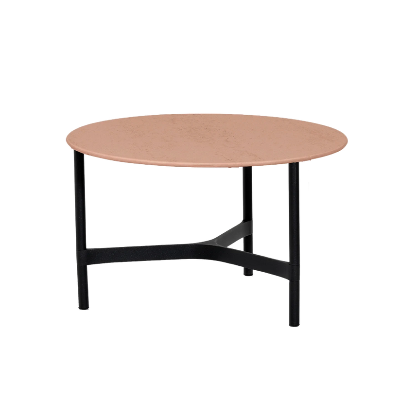 Twist kerámia kerti dohányzóasztal fém lábbal Ø70