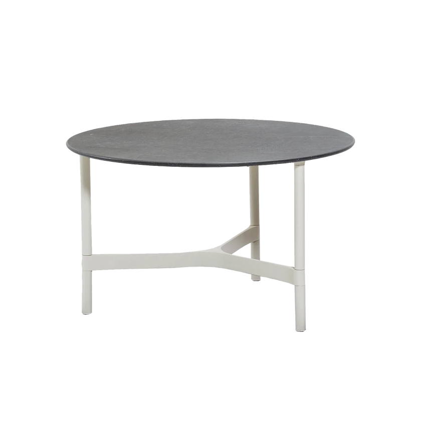 Twist kerámia kerti dohányzóasztal fém lábbal Ø70