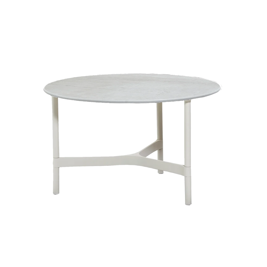 Twist kerámia kerti dohányzóasztal fém lábbal Ø70