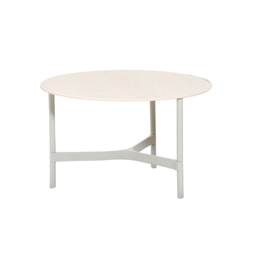 Twist kerámia kerti dohányzóasztal fém lábbal Ø70