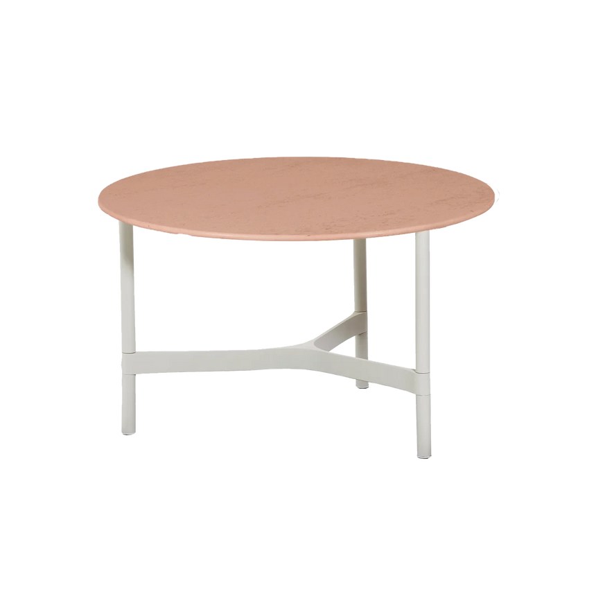 Twist kerámia kerti dohányzóasztal fém lábbal Ø70