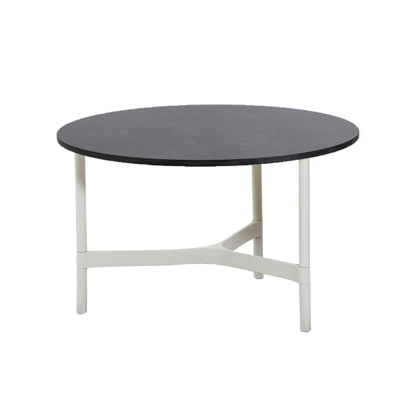 Twist fém kerti dohányzóasztal fém lábbal Ø70