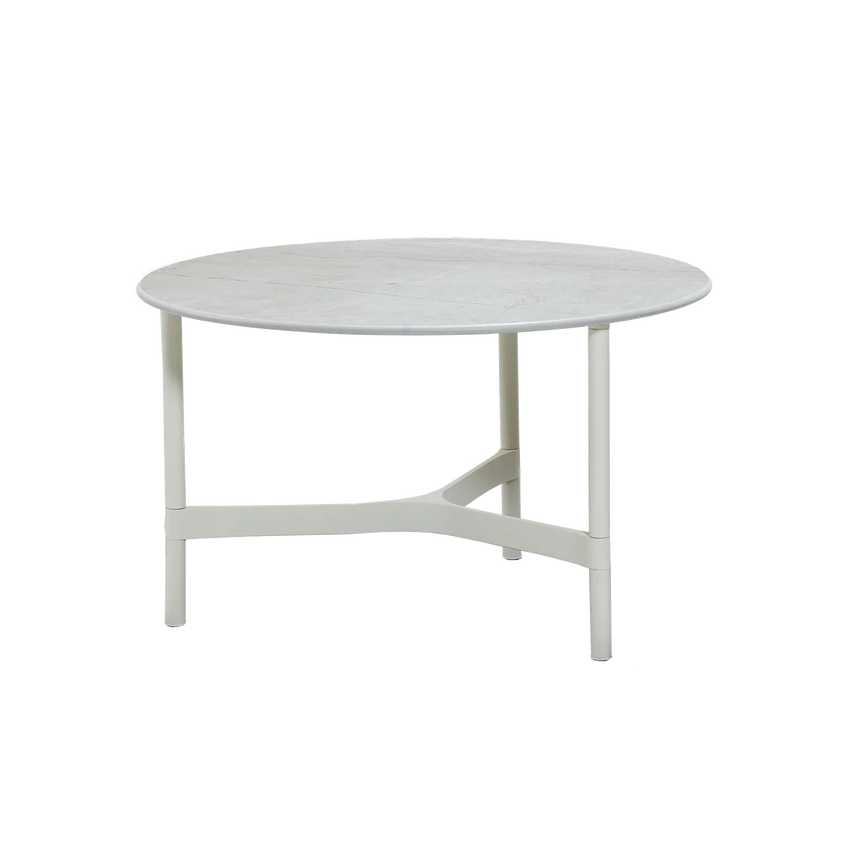 Twist kerámia kerti dohányzóasztal fém lábbal Ø70