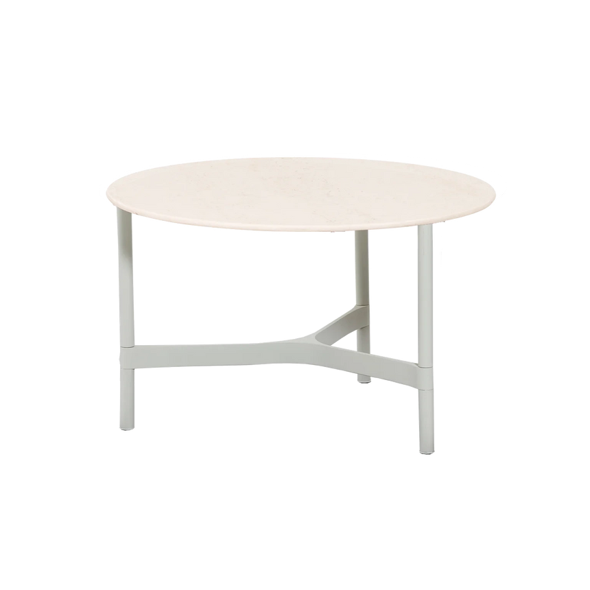 Twist kerámia kerti dohányzóasztal fém lábbal Ø70