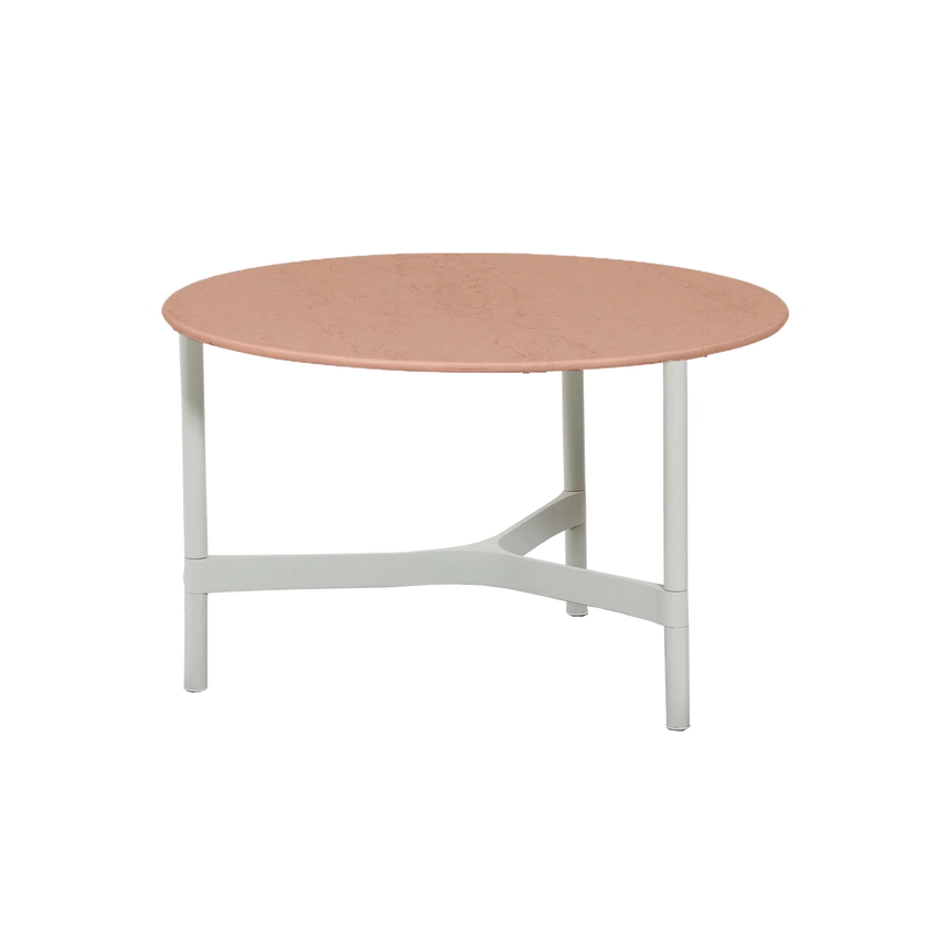 Twist kerámia kerti dohányzóasztal fém lábbal Ø70