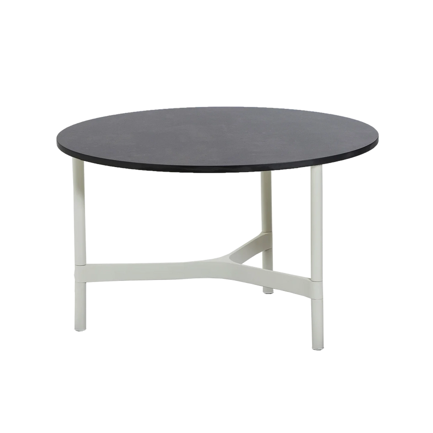 Twist fém kerti dohányzóasztal fém lábbal Ø70