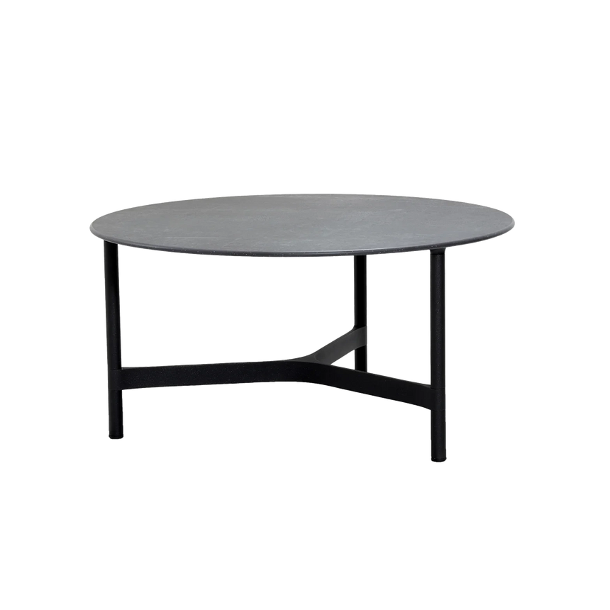 Twist kerámia kerti dohányzóasztal fém lábbal Ø90