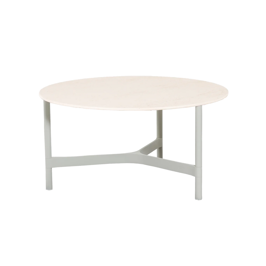 Twist kerámia kerti dohányzóasztal fém lábbal Ø90