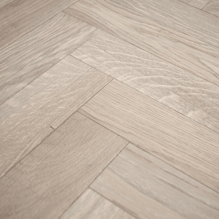 Herringbone wooden dining table 70x70