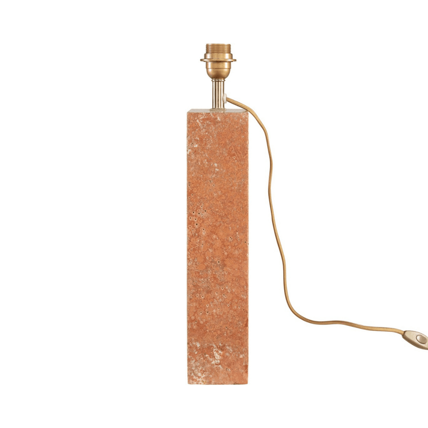 Reso Two limestone table lamp base