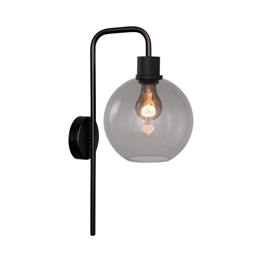 Lava 3-bulb dark gray glass pendant lamp