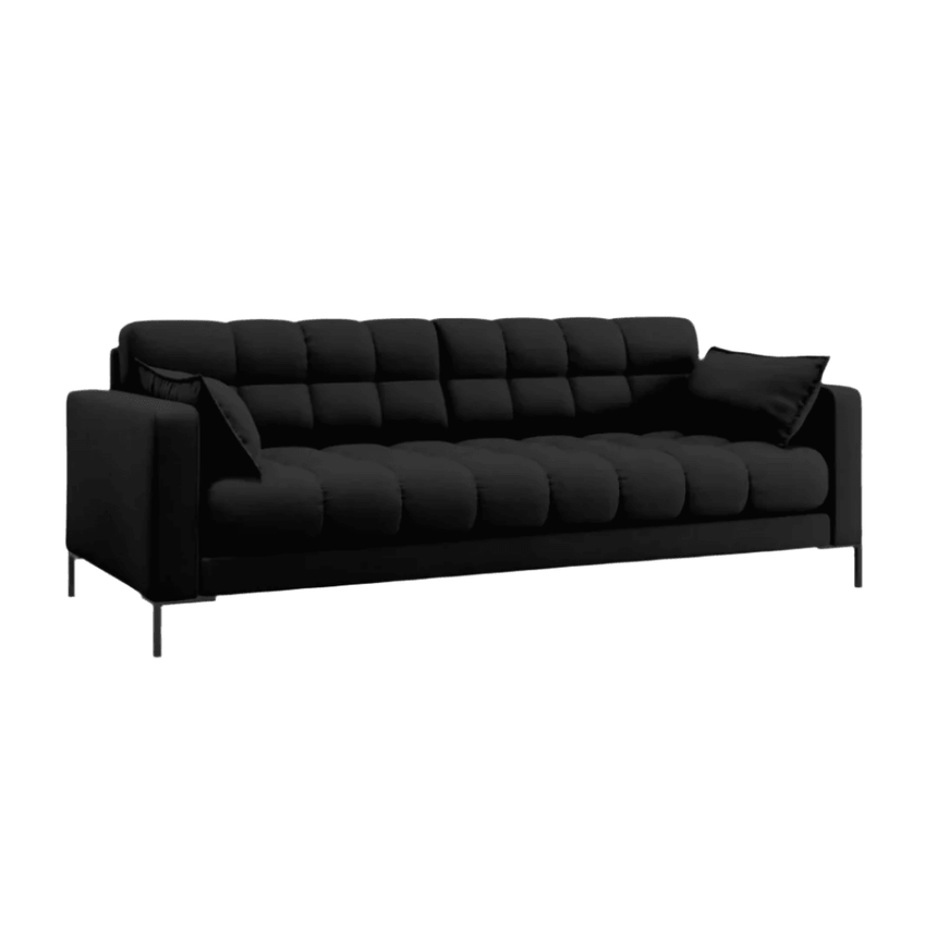 Mamaia 4 személyes szövet kanapé fekete lábbal