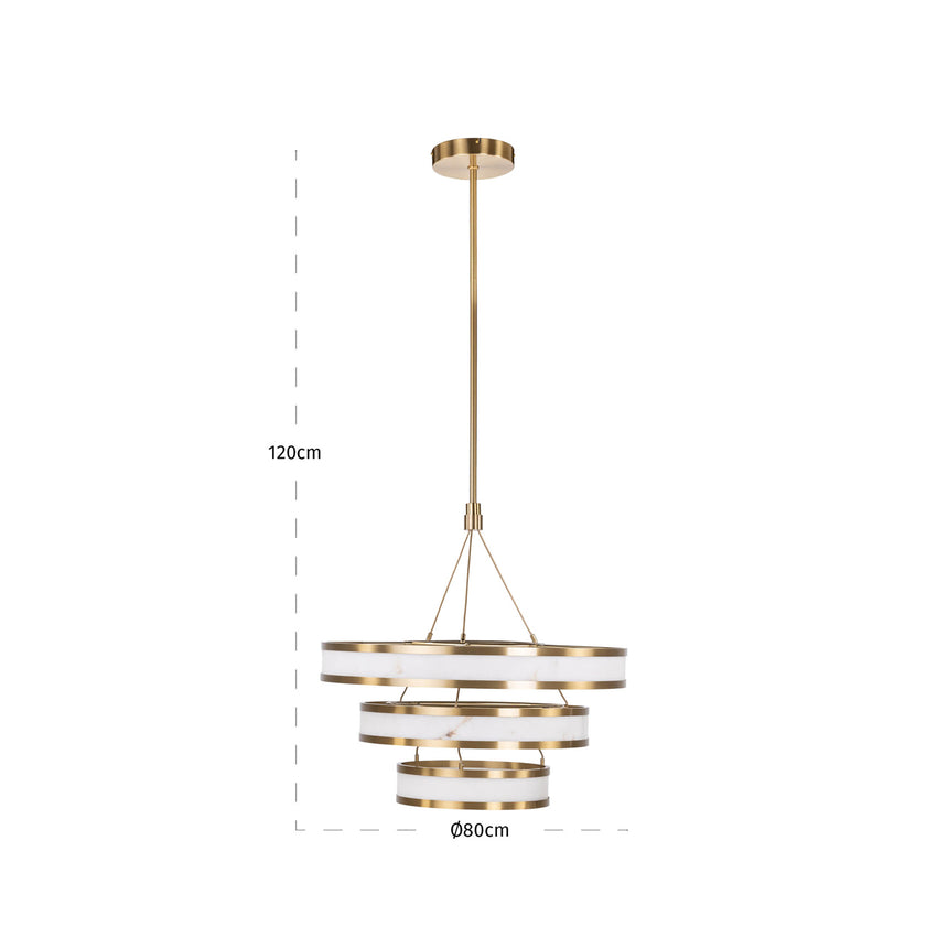 Cealora csillár – Alabástrom hatású függeszték szabályozható fényerővel