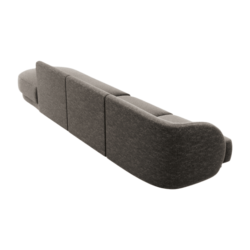 Miley 4-seater right-hand chenille sofa