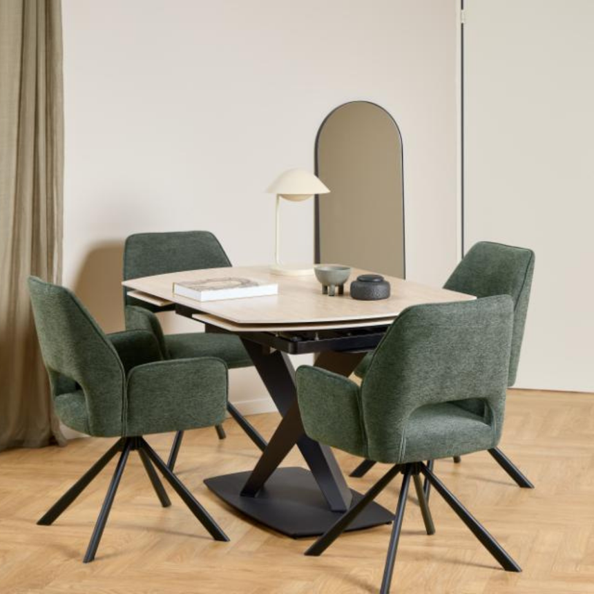 Heaven extendable ceramic dining table 200/240x100