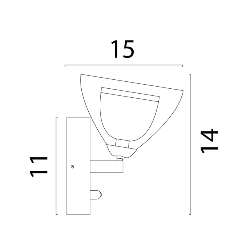 Caterina glass wall lamp