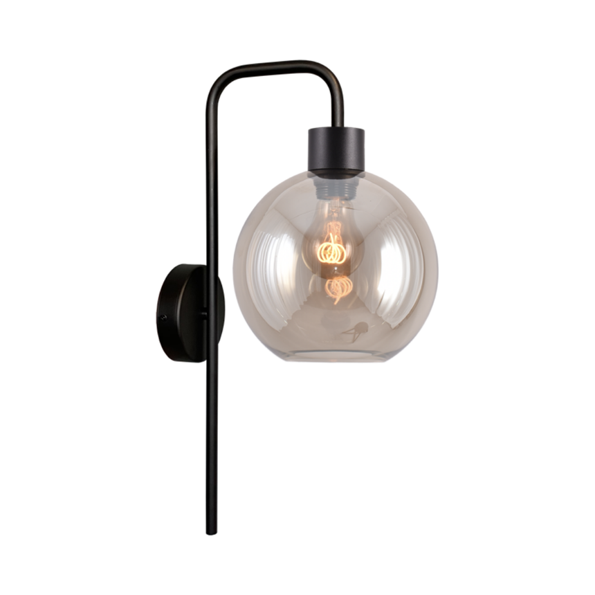 Lava 3-bulb dark gray glass pendant lamp