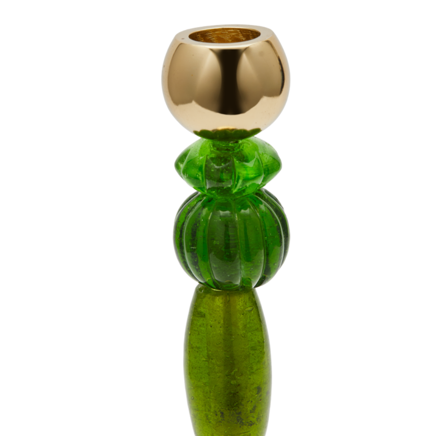 Beads metal candle holder