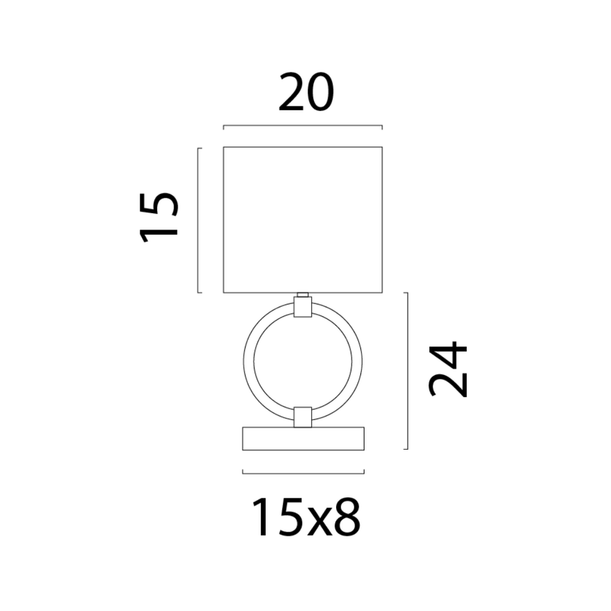 Devon szövet asztali lámpa 39