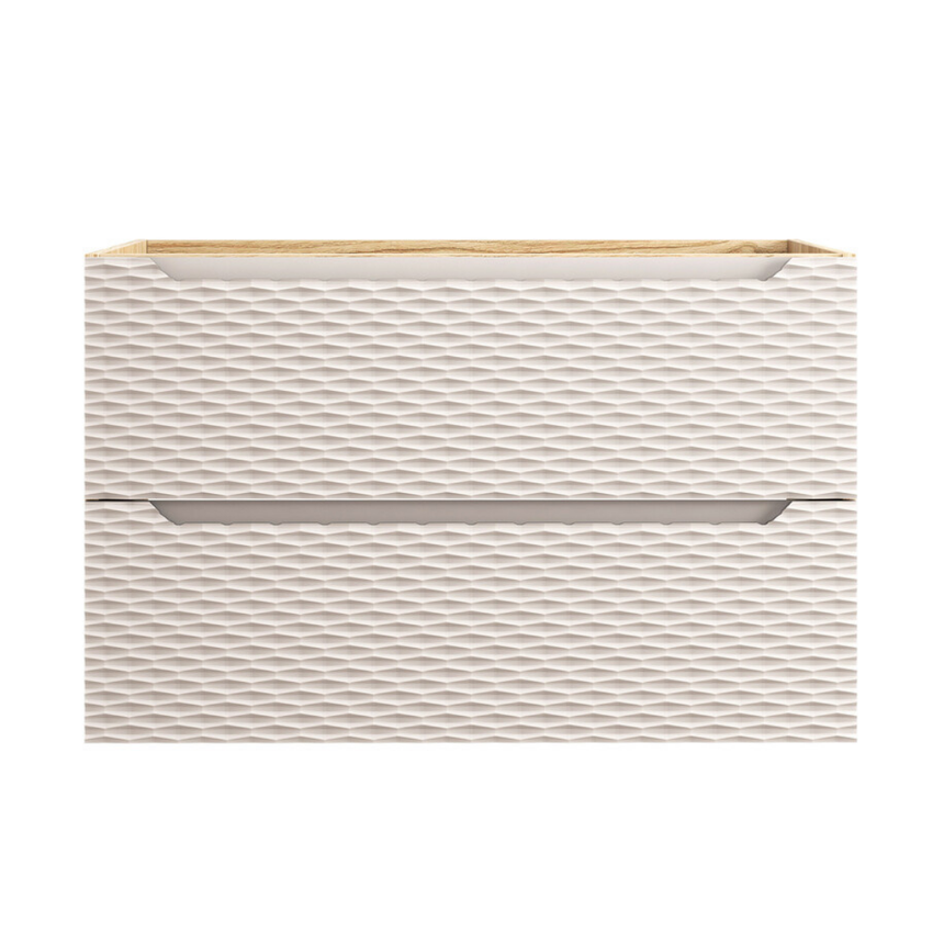 Baggy woven chenille pouf