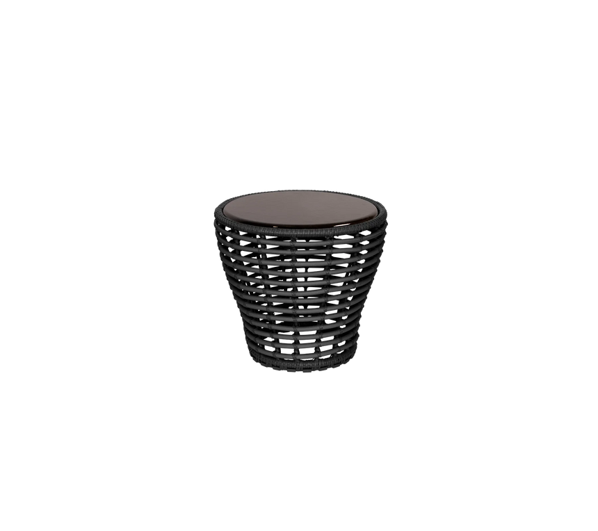 Basket kő kerti dohányzóasztal Ø50